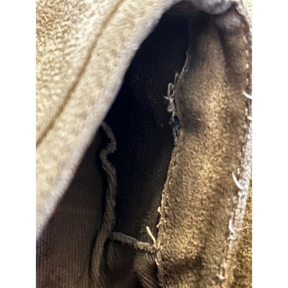 Kirra Faux Suede Vintage Lace Up Wedge in Beige Size 7 - Picture 8 of 9